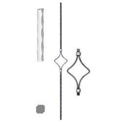 Tyč 12x12mm, H-900mm Tyč 12x12mm, H-900mm
